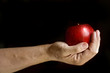 Red Apple in Hand