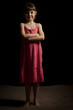 Little Girl Posed In Low Light