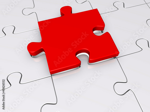 Illustration: Puzzle rot Puzzle rot