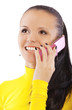 woman talking on cell phone