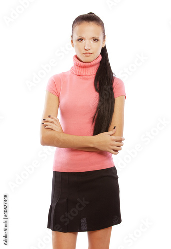 Photo: Portrait of young beautiful woman Portrait of young beautiful woman