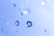 Water drops on glass