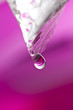 Water drop close up