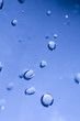 Water drops on glass