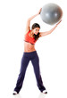 Woman doing pilates