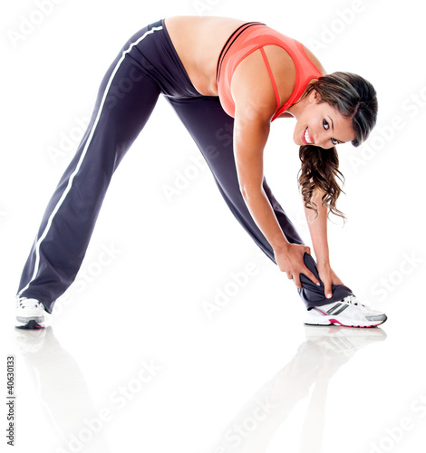 Photo: Woman stretching Woman stretching