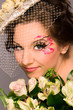 Portrait of a beautiful happy bride Portrait of a beautiful happy bride