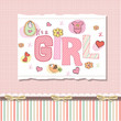 baby girl shower card