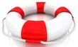 Isolated 3d life buoy