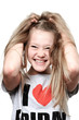 nice girl with smile