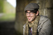 Foto: Nice happy man with cap Nice happy man with cap