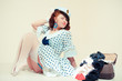 Pin-up girl. American style Pin-up girl. American style