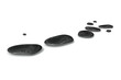 black pebbles