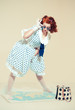 Pin-up girl. American style Pin-up girl. American style