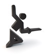 Illustration: fechten fencing symbol 3d fechten fencing symbol 3d