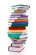 Pile of books on white background Pile of books on white background