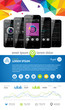 Elements of Infographics with buttons and menus