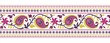 traditional paisley floral textile design, royal India