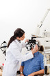 Eye Checkup With Phoropter