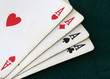 Photo en ligne au meilleur prix Poker aces green background casin�