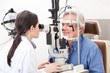 Optometrist doing Sight Testing