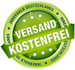 Button Banner "Versandkostenfrei innerhalb D" grün