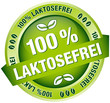 Button Banner "100 % Laktosefrei" grün