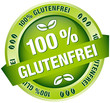 Button Banner "100 % Glutenfrei" grün
