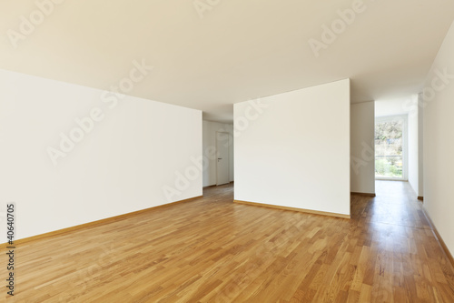 Photo: beautiful new apartment, interior, empty room beautiful new apartment, interior, empty room