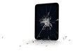 Illustration: Tablet-PC Touchscreen Glasbruch 3D Tablet-PC Touchscreen Glasbruch 3D