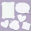 Set of paper elements