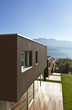 beautiful modern house with garden, outdoor