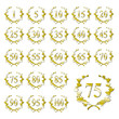 Jubiläumskranz Zahlen-Set gold