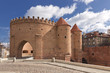 Sights of Poland. Warsaw Old Town with Renaissance Barbican