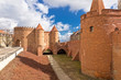 Sights of Poland. Warsaw Old Town with Renaissance Barbican