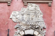 Sights of Poland. Warsaw Old Town with decorated gate .