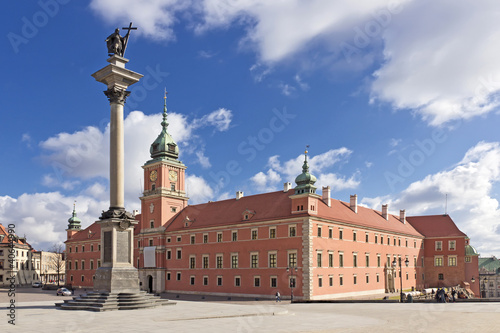 Fototapeta Sights of Poland. Warsaw Castle Square. King Sigismund monument