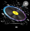 vinyl disc background for text vector vinyl disc background for text vector