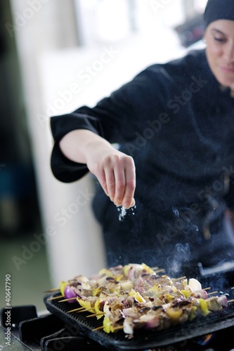 Photo: chef preparing meal chef preparing meal