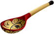 Khokhloma style Russian wooden spoon Khokhloma style Russian wooden spoon