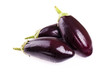 Eggplants On White