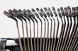 letters of the old typewriter