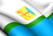 Flag of Kirov Oblast, Russia.
