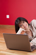 Photo: Online surfing at home Online surfing at home