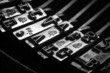 typos of an old typewriter