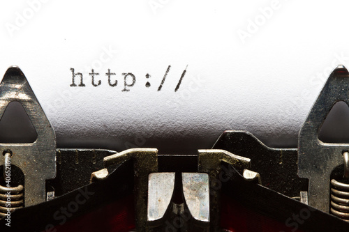 Photo: typewriter with text http typewriter with text http