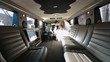Just Married Young Couple Inside Limo