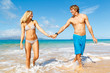 Young Couple on Tropical Beach