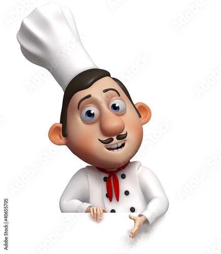 Illustration: Cook showed to an empty board Cook showed to an empty board