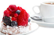 Cake with Berries over white Cake with Berries over white